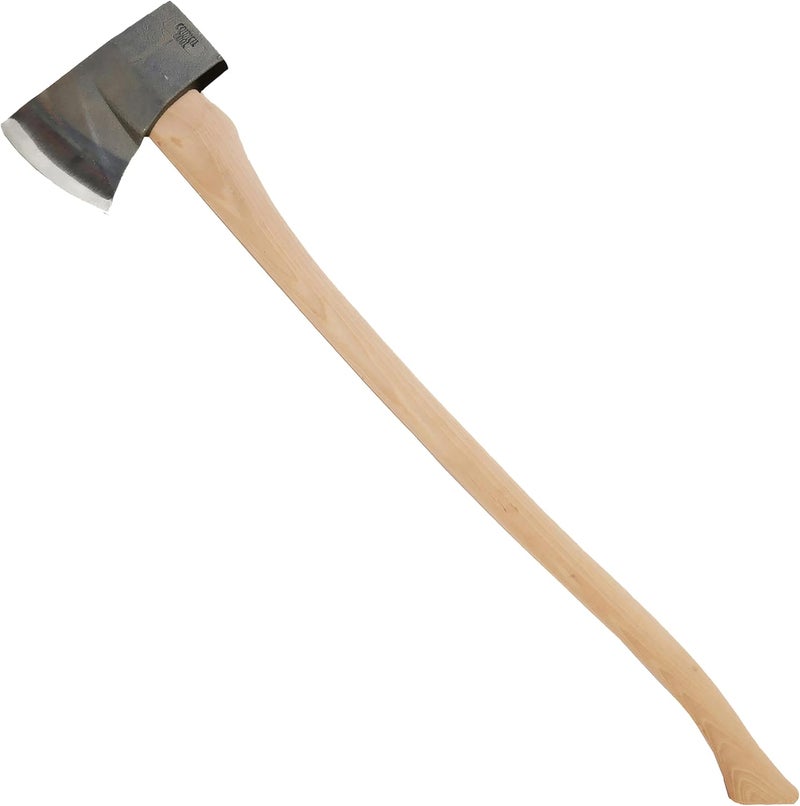 Council Tool Forcible Entry Flathead Fire Axe - 6 lb Fire Axe for The Irons with Halligan Marrying Slot & 36" Curved Hickory Handle - 60FMS36C - Image 1